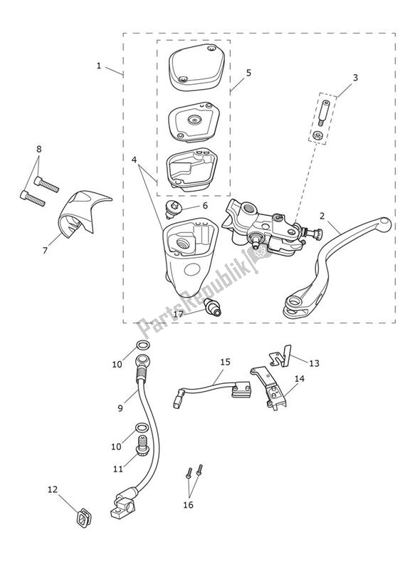 Tutte le parti per il Controllo Della Frizione del Triumph Rocket 3 GT Black 2458 2021