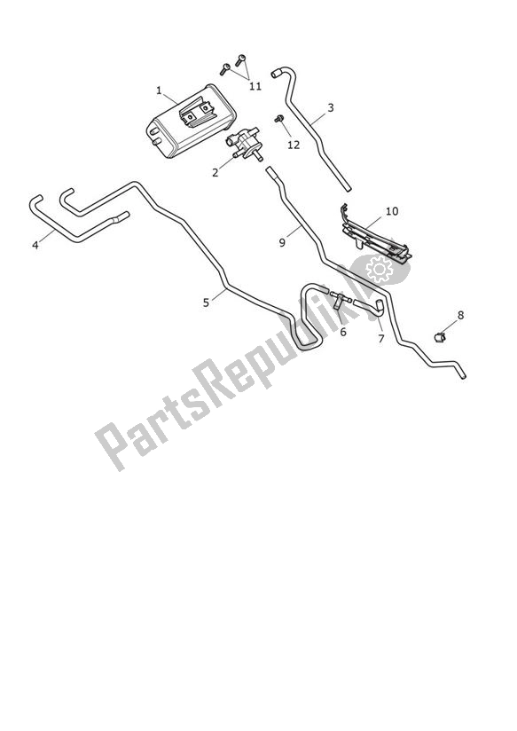 Toutes les pièces pour le Evap System du Triumph Speed Triple 1200 RR 1160 2021 - 2024