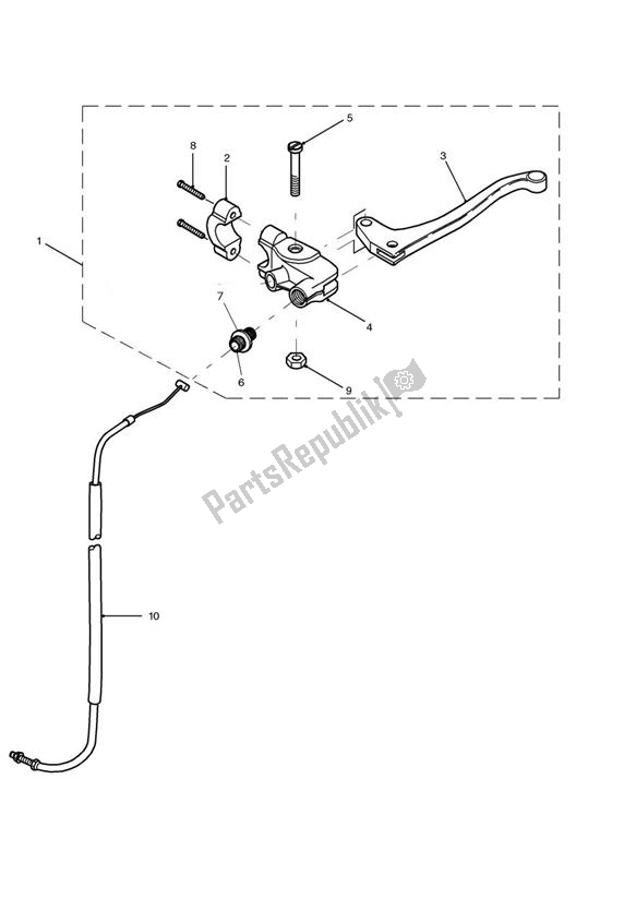 Tutte le parti per il Clutch Control Up To 186150 del Triumph Speed Triple 955I From VIN 141872 2002 - 2004