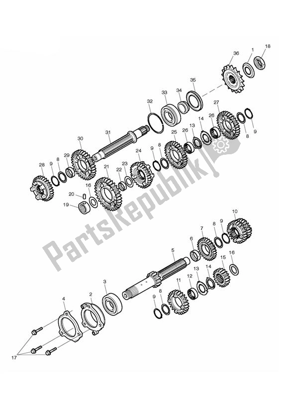 Toutes les pièces pour le Engrenages du Triumph Street Triple R & RX From VIN 560477 675 2012 - 2016