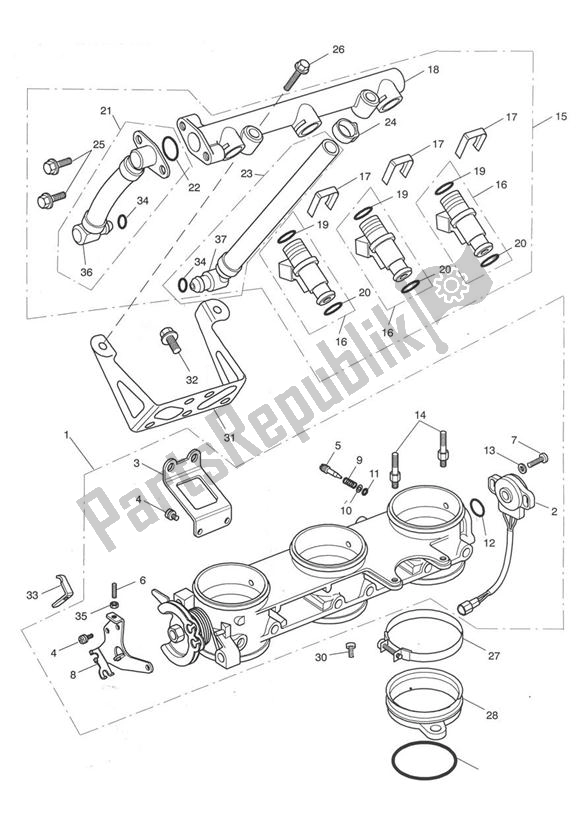 All parts for the Injection Up To Vin 207554 of the Triumph Sprint ST 955I From VIN 139277 2002 - 2004