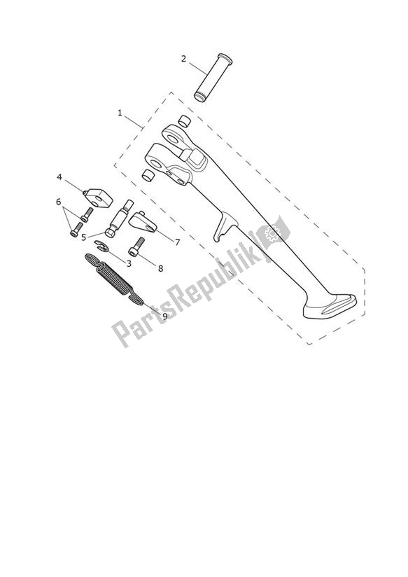 Wszystkie części do Stojaki Triumph Scrambler 1200 XE From AC 8499 2019 - 2021