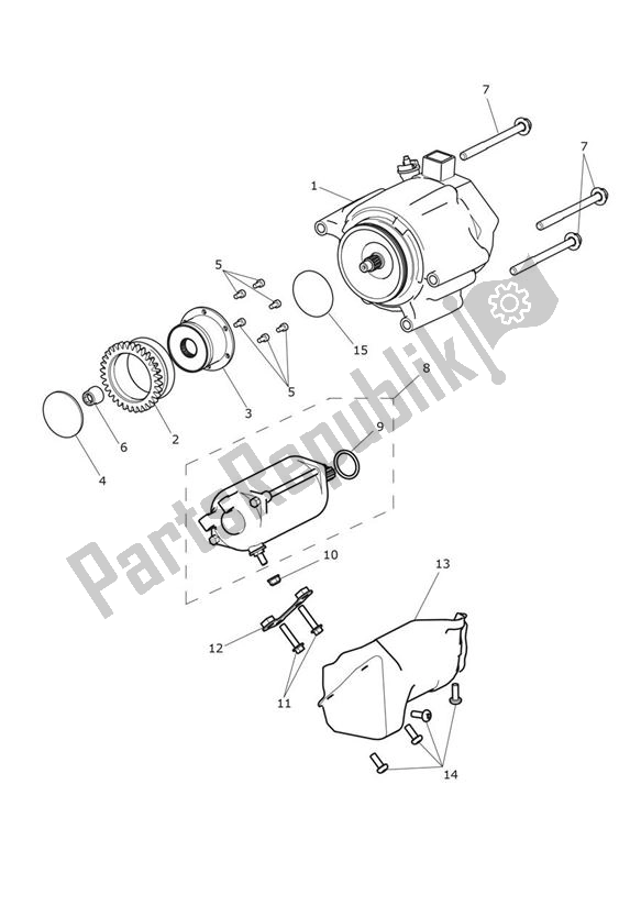 Todas las partes para Starter Generator de Triumph Trophy 1215 SE 2013 - 2017