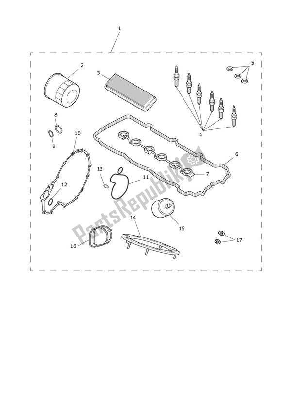 Todas las partes para Servicekit de Triumph Rocket 3 GT 2458 2020 - 2024