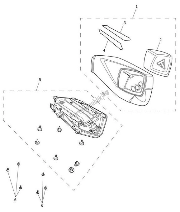 Tutte le parti per il Seatcover del Triumph Speed Triple RS From VIN 867601 1050 2018 - 2020