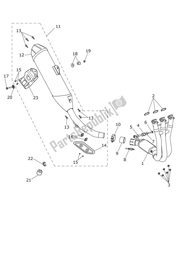 Todas las partes para Exhaust - Explorer Xc de Triumph Explorer XC 1215 2012 - 2016