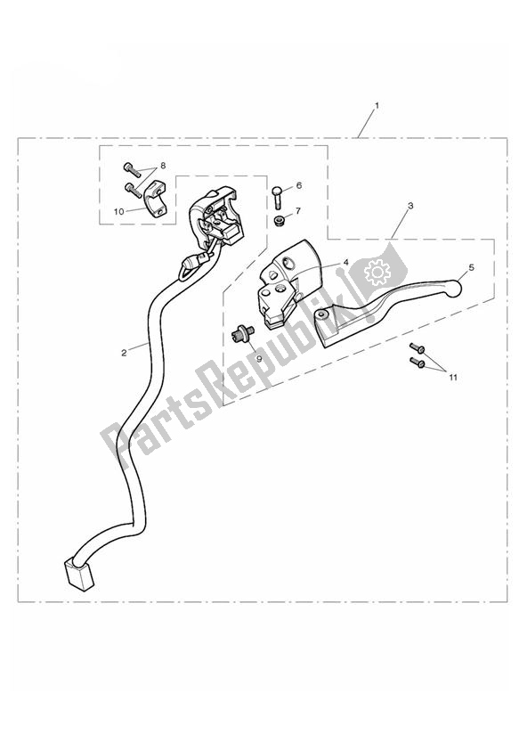 All parts for the Clutch Control of the Triumph Rocket III Touring 2294 2008 - 2017