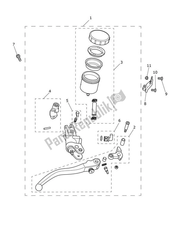 Tutte le parti per il Master Cylinder Assy Front del Triumph Tiger 1200 Rally PRO 1215 2022 - 2024