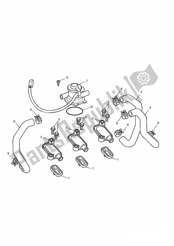 Tutte le parti per il Controllo Delle Emissioni del Triumph Speed Triple 955I From VIN 141872 2002 - 2004