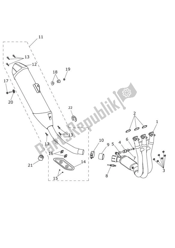 Wszystkie części do Wydechowy Triumph Tiger Explorer 1215 2012 - 2016