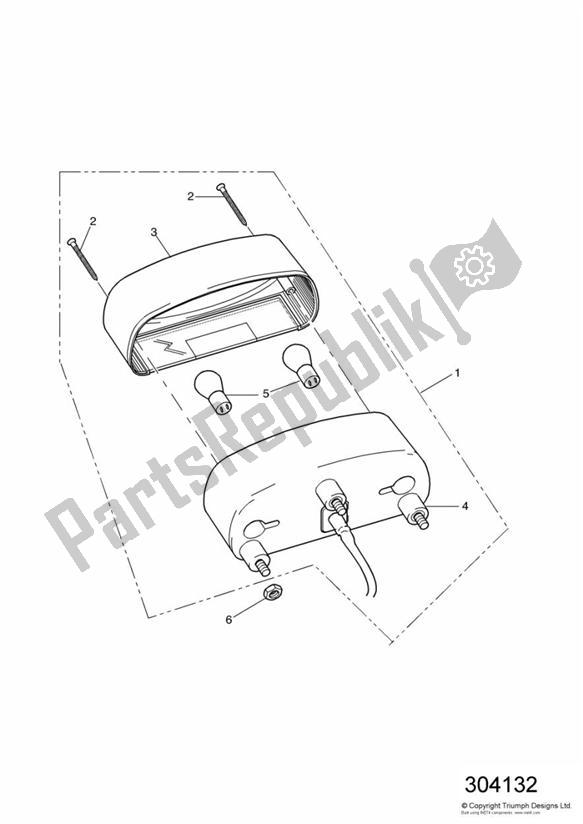 Todas las partes para Luz Trasera de Triumph Tiger 955I Spoked 2001 - 2006