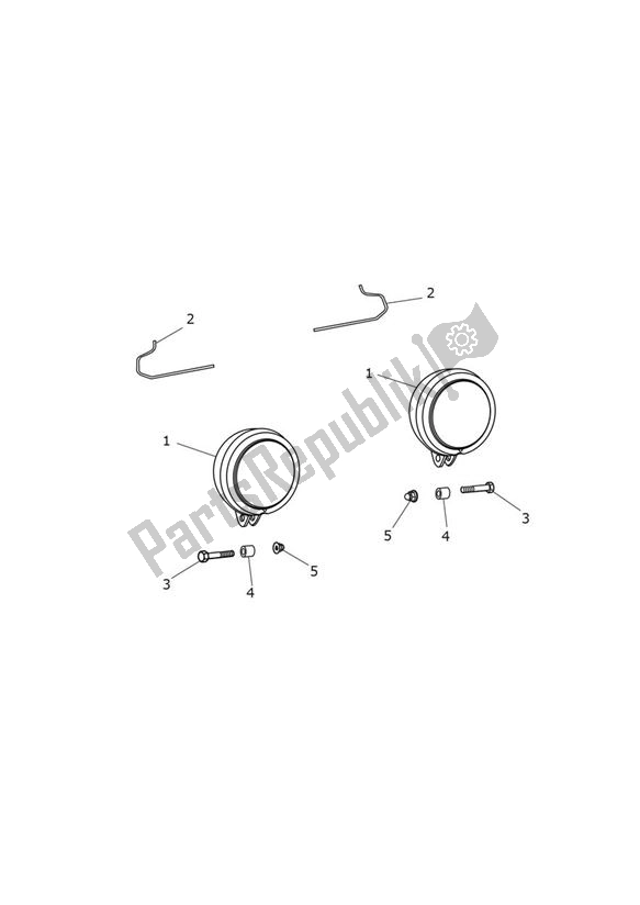 All parts for the Nebelleuchten From Vin574821 Only Us,ca,br of the Triumph Rocket III Touring 2294 2008 - 2017