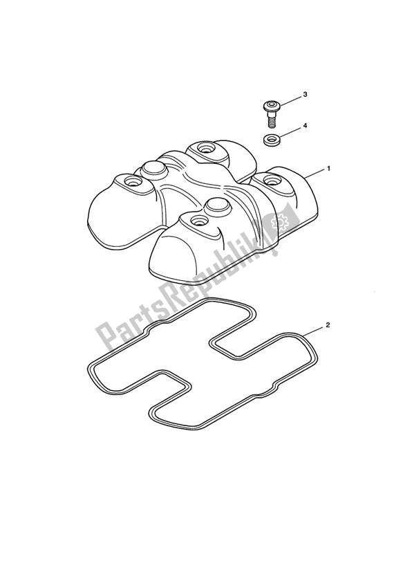 Alle onderdelen voor de Camshaft Cover van de Triumph Speedmaster EFI UP TO VIN 469049 865 2007 - 2011