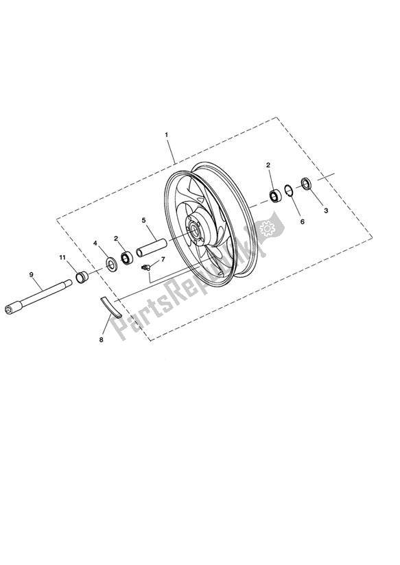Todas las partes para Front Wheel Rocket X de Triumph Rocket III Roadster 2294 2010 - 2017