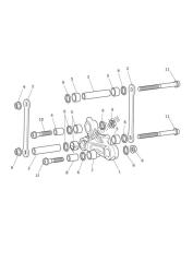 tringlerie de suspension arrière