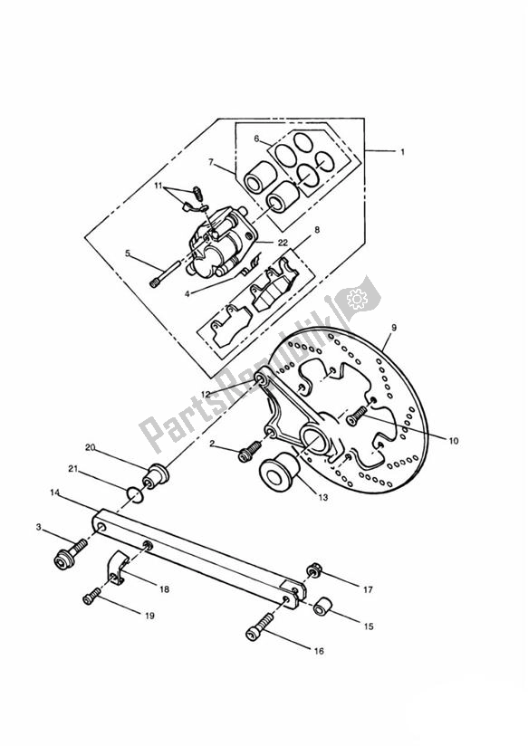 Wszystkie części do Break Rear - T400 Triumph Tiger T 400 Carbs 885 1993 - 1998