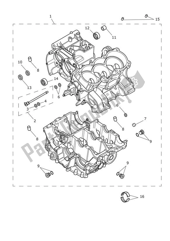 Todas las partes para Caja Del Cigüeñal de Triumph Trident 660 2020 - 2024