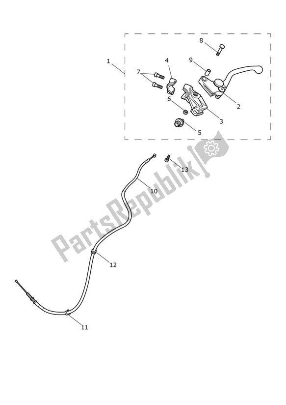 Todas las partes para Control De Embrague de Triumph Street Triple R UP TO VIN 982751 765 2017 - 2020