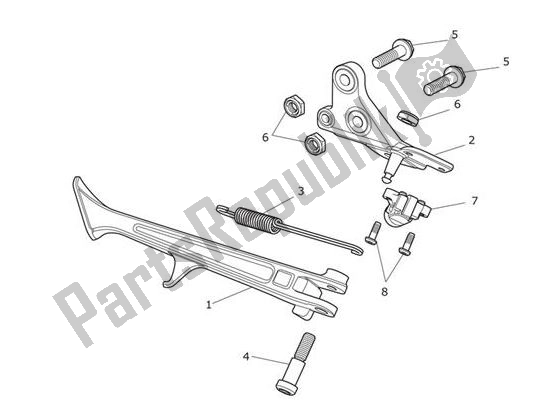 Wszystkie części do Stojaki Triumph Tiger XR From VIN 855532 1215 2018 - 2020