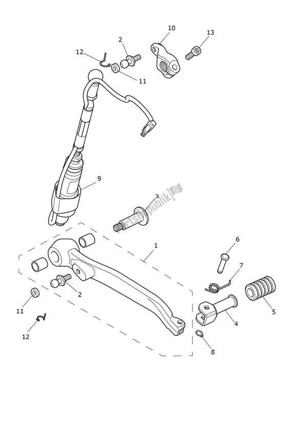 Todas las partes para Pedal Gears de Triumph Tiger 1200 GT Explorer 1215 2022 - 2024