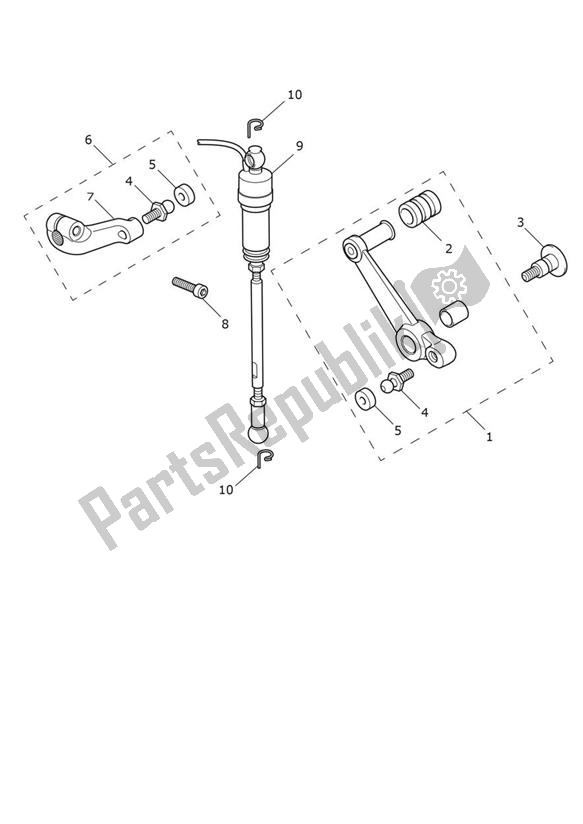 All parts for the Pedal Gears Quickshifter of the Triumph Speed Triple 1200 RR 1160 2021 - 2024