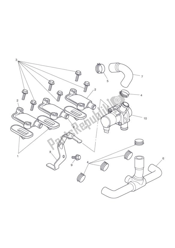 Toutes les pièces pour le Contrôle Des émissions du Triumph Tiger 1050 & SE 2007 - 2013