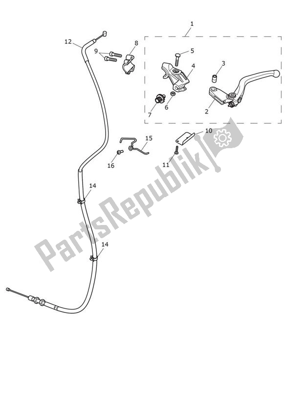 Todas as partes de Controle De Embreagem do Triumph Scrambler 1200 XE From AC 8499 2019 - 2021