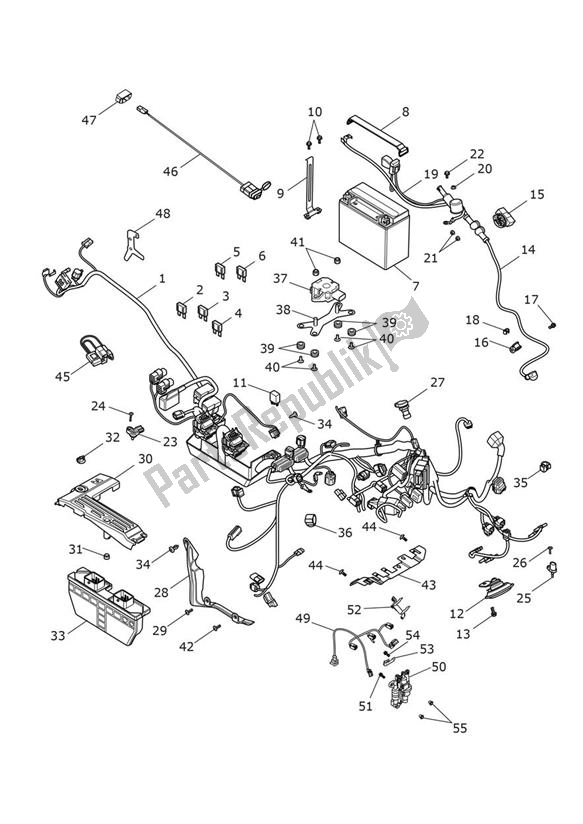 Tutte le parti per il Electrical Equipment - Explorer Xcx del Triumph Explorer XCX 1215 2012 - 2019