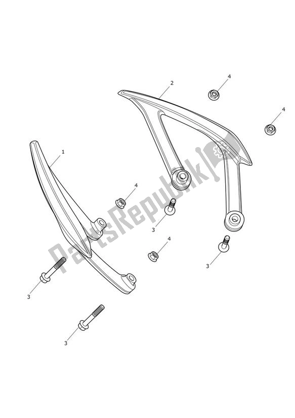 Todas las partes para Grab Rails de Triumph Street Triple S From VIN 803572-968958 765 2017 - 2021