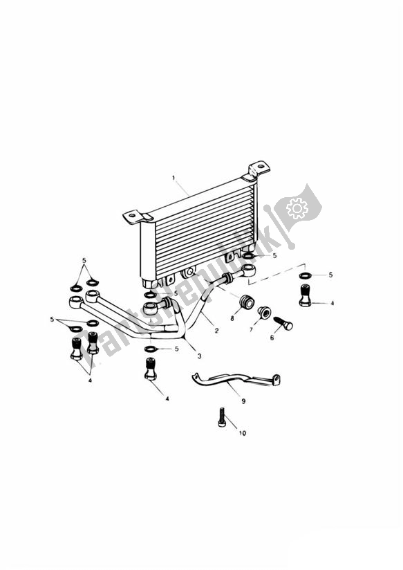 Alle onderdelen voor de Oil Cooling van de Triumph Sprint RS 955 UP TO VIN 139276 1999 - 2002