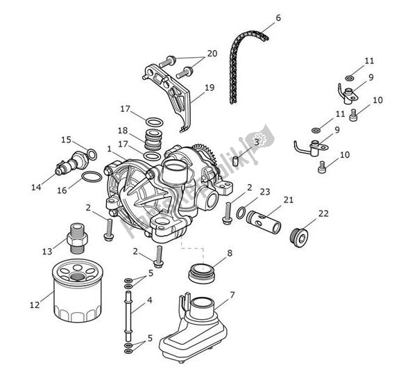 Alle onderdelen voor de Oilpump Lubrication van de Triumph Bobber UP TO AC 1195 1200 2017 - 2018