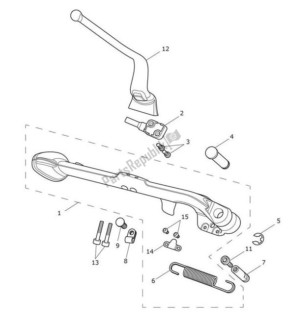 Tutte le parti per il Stand del Triumph Bobber Black 1200 2018 - 2021