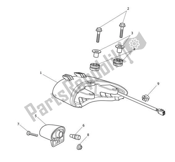 Wszystkie części do Tylne ? Wiat? O Triumph Tiger Sport From VIN 750470 1050 2021 - 2024