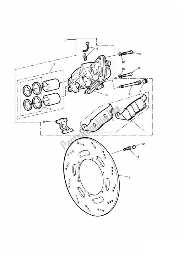All parts for the Break Front of the Triumph Adventurer UP TO VIN 71698 885 1996 - 1998