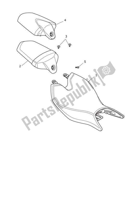 Tutte le parti per il Seats del Triumph Speed Triple 1200 RR 1160 2021 - 2024