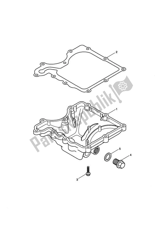 Todas las partes para Oil Sump de Triumph America EFI UP TO VIN 468389 865 2007 - 2008