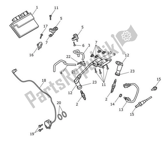 All parts for the Engine Management of the Triumph Bobber Black 1200 2018 - 2021