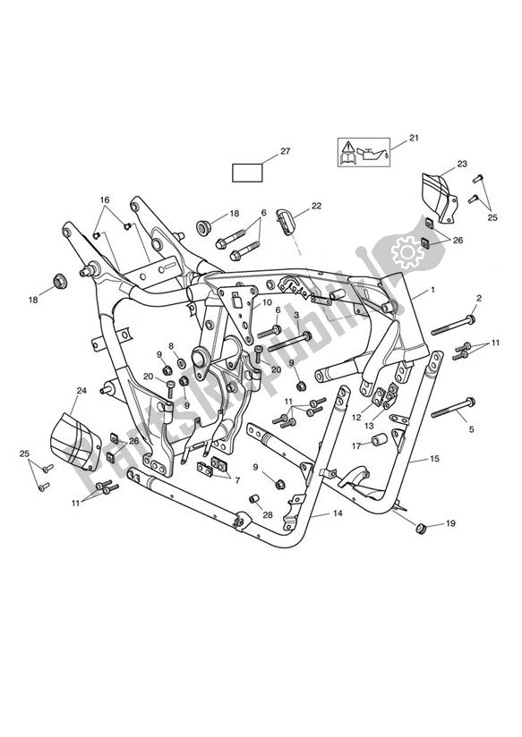 Todas las partes para Main Frame Assembly de Triumph America LT 1699 2014 - 2017