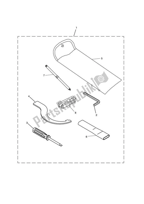 Tutte le parti per il Kit Di Strumenti del Triumph Speed Triple 1050 From VIN 461332 2005 - 2010