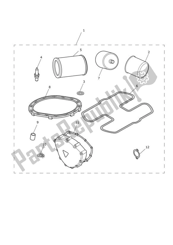 Todas las partes para Servicekit Up To Vin 456551 de Triumph Speedmaster EFI UP TO VIN 469049 865 2007 - 2011