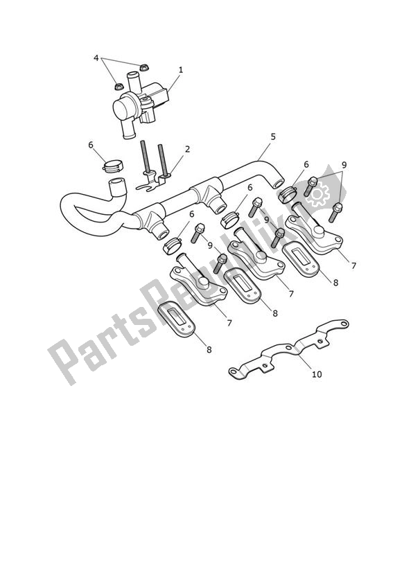 All parts for the Emission Control of the Triumph Tiger 1200 GT Explorer 1215 2022 - 2024