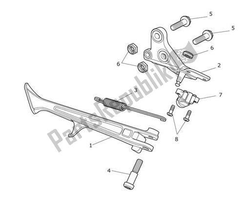 Wszystkie części do Stojaki Triumph Tiger XRX From VIN 855532 1215 2018 - 2021