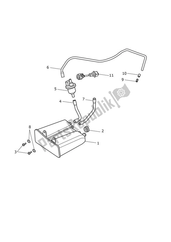 All parts for the Evap System Up To Vin 937274 - Street Scrambler Up To Vin 914447 of the Triumph Street Scrambler UP TO VIN 914447 900 2017 - 2018