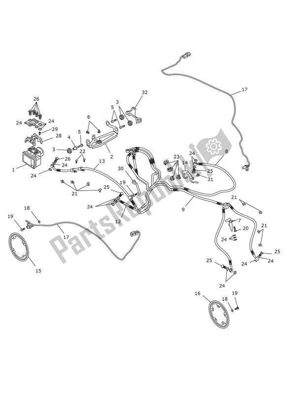Tutte le parti per il Abs del Triumph Street Triple S From VIN 803572-967906 765 2017 - 2020