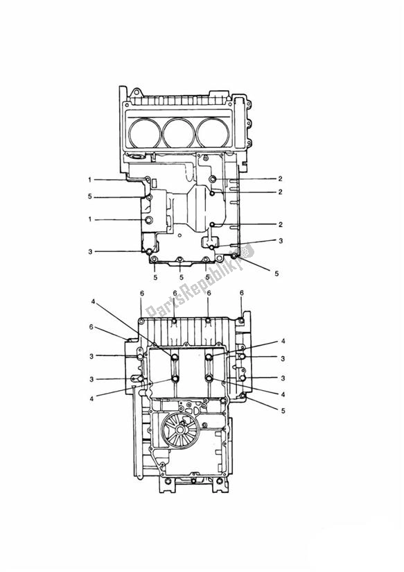 Alle onderdelen voor de Crankcase Screws van de Triumph Thunderbird Sport 885 1997 - 2000