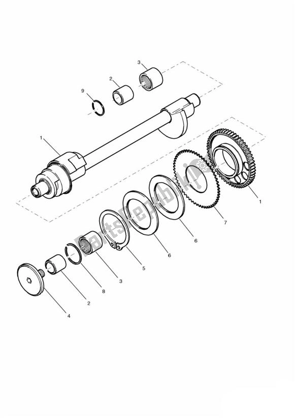 Tutte le parti per il Albero Di Bilanciamento del Triumph Tiger 885I T 709 1999 - 2001