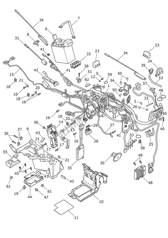 All parts for the Electrical Equipment of the Triumph Rocket 3 R Black 2458 2021