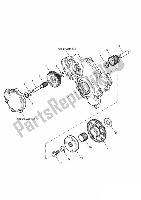 Wszystkie części do Sprag Clutch Triumph Speed Triple 955I From VIN 141872 2002 - 2004