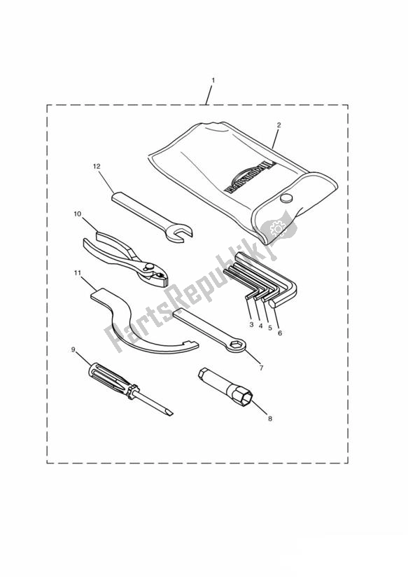 Wszystkie części do Toolkit Single Sided Swingarm Triumph Daytona 955I From VIN 132513 1997 - 2006