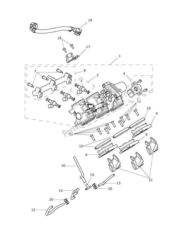 Tutte le parti per il Injection del Triumph Tiger Explorer 1215 2012 - 2016